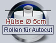 Handtuchrollen mit Hlse  5cm - fr Autocut