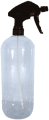 Euroseptica Leerflasche klar transparent mit schwarzem Feinzerstuber ohne Etikett
