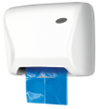 XIBU Spender fr Hygieneplastikbeutel ABS Kunststoff - weiss