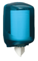 Handtuchrollen-Spender - Papierspender  15 cm - Rauchglas BLAU
