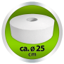 Euroseptica Toilettenpapier - Jumborollen - Jumbotoilettenpapier Recycling, 2-lagig,Durchmesser ca. 25cm Euroseptica Toilettenpapier - Jumborollen - Jumbotoilettenpapier Recycling, 2-lagig,Durchmesser ca. 25cm