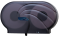 Jumborollenspender fr 2 Jumborollen im Oceans Style Durchm. bis ca. 23 cm Farbe: perl-schwarz transparent