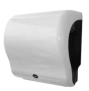 Papierhandtuchspender-Automat mit Sensor für Handtuchrollen, in Kunststoff weiss