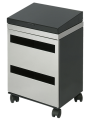 Metallene mobile Officebox mit 2 Papierfchern