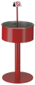 Groer Standascher mit rundem Aschbehlter zur Sandbefllung in verschiedenen Farben