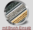 Eingangsmatten mit Brush-Einsatz