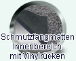 Schmutzfangmatten fr Innen: Mit Vinylrcken