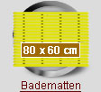 Badematten 80 x 60 cm