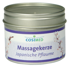 Massagekerze Japanische Pflaume 92 g Dose 4 Stck pro VE