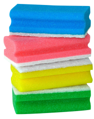 PU-Griffschwmme mit weiem Reinigungspad kratzfrei in 4 Farben erhltlich