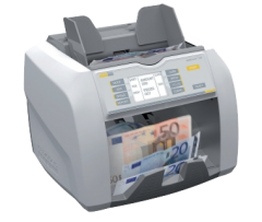Ratiotec Banknotenprüfgeräte Banknotenzählmaschine rapidcount T 250 für unsortierte Banknoten