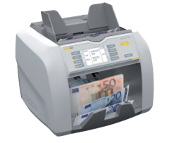 Ratiotec Banknotenprfgerte Banknotenzhlmaschine rapidcount T 250 fr unsortierte Banknoten