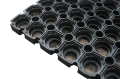 Schmutzfangmatte Ringmatte 40x60 cm Farbe schwarz