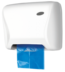 XIBU Spender für Hygieneplastikbeutel ABS Kunststoff - weiss