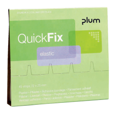 Refills fr QuickFix Pflasterspender 45 Stk. Pflasterstrips elastic 1 VE= 6x 45 Stk.