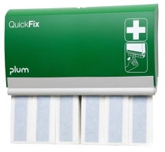 QuickFix Pflasterspendersystem Spender inkl. 2x 30 Stk. Fingerverbnde detectable long