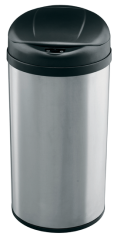 Abfallbox Silver Round ffnet und schliet per Kontakt-Sensor 50 Liter