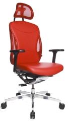 TOPSTAR Drehsthle Brodrehstuhl Body-Balance 110 Sitzbezug: echt Leder Farbe: rot