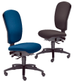 Bürodrehstuhl Spot 1 ohne Armlehnen Farben Bezug: schwarz oder blau