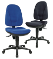 Bürodrehstuhl Point ohne Armlehnen Farben Bezug: schwarz oder blau
