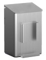 Hygiene-Abfallbehälter aus Aluminium grau mit Hygienebeutelhalter 6 Ltr