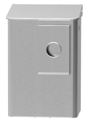 Hygiene-Abfallbehälter (kleinere Version) aus Edelstahl mit Hygienebeutelhalter 6 Ltr