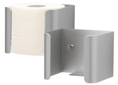 Ersatzrollenalter WC-Papierspender fr 1 Rolle Aluminium