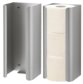 Toilettenpapierhalter 3 Standardrollen Aluminium