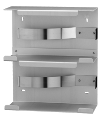 Wandhalter fr 2 Standardkartons aus Aluminium