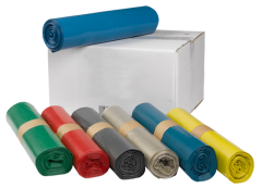 Mllscke LDPE fr 120 L blau 25 Stk./Rolle 1 VE= 10x 25 Stk.