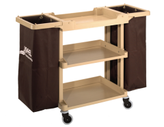 BASIC Hausmdchen Plastiktrolley mit 2 Auffangbehltern