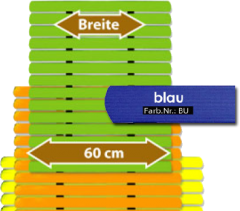 Badematte Karibik blau 60 cm breit Lnge frei whlbar Preis pro lfm