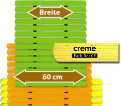 Badematte Karibik creme 60 cm breit Lnge frei whlbar Preis pro lfm