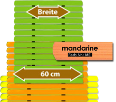 Badematte Karibik mandarine 60 cm breit Lnge frei whlbar Preis pro lfm