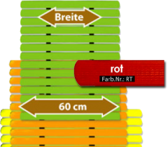 Badematte Karibik rot 60 cm breit Lnge frei whlbar Preis pro lfm