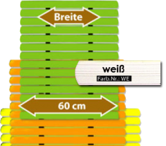 Badematte Karibik wei 60 cm breit Lnge frei whlbar Preis pro lfm