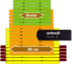 Badematte Karibik anthrazit 80 cm breit Lnge frei whlbar Preis pro lfm