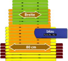 Badematte Karibik blau 80 cm breit Lnge frei whlbar Preis pro lfm