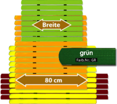 Badematte Karibik grn 80 cm breit Lnge frei whlbar Preis pro lfm