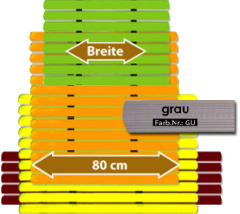 Badematte Karibik grau 80 cm breit Lnge frei whlbar Preis pro lfm