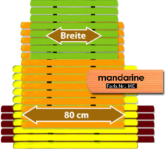 Badematte Karibik mandarine 80 cm breit Lnge frei whlbar Preis pro lfm