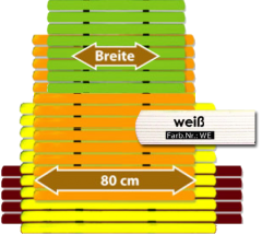 Badematte Karibik wei 80 cm breit Lnge frei whlbar Preis pro lfm