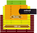 Badematte Karibik anthrazit 100 cm breit Lnge frei whlbar Preis pro lfm