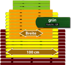 Badematte Karibik grn 100 cm breit Lnge frei whlbar Preis pro lfm