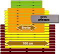 Badematte Karibik grau 100 cm breit Lnge frei whlbar Preis pro lfm