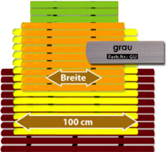 Badematte Karibik grau 100 cm breit Lnge frei whlbar Preis pro lfm