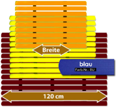 Badematte Karibik blau 120 cm breit Lnge frei whlbar Preis pro lfm