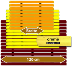 Badematte Karibik creme 120 cm breit Lnge frei whlbar Preis pro lfm