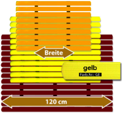 Badematte Karibik gelb 100 cm breit Lnge frei whlbar Preis pro lfm