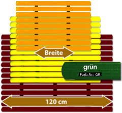 Badematte Karibik grn 120 cm breit Lnge frei whlbar Preis pro lfm